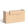 Reception desk, 190x64,5 cm, MAYAH "Freedom SV-92",  oak