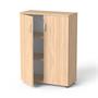 Cabinet, with two doors, two shelves, MAYAH "Freedom  SV-06", oak