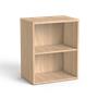 Desk-height bookcase, one shelf, MAYAH "Freedom  SV-17", oak