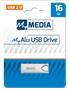 Pendrive, 16GB, USB 2.0, aluminium, MYMEDIA "Alu" (by VERBATIM)
