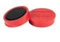 Magnet, round, 38 mm, 10 pcs NOBO, red