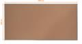 Cork board, 200x100 cm, aluminium frame, NOBO 