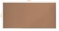 Cork board, 240x120 cm, aluminium frame, NOBO 