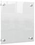 Memo board, acrylic, wall mounted, 30x30 cm, NOBO "Home", clear