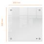 Memo board, acrylic, wall mounted, 30x30 cm, NOBO 