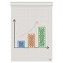 Flipchart paper, double-sided, plain/squared, 580X810mm, 50 sheets, NOBO
