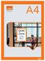 Poster board, wall, A4, plastic frame, 2 pcs, NOBO, orange