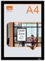 Poster board, wall, A4, plastic frame, 2 pcs, NOBO, black
