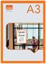 Poster board, wall, A3, plastic frame, 2 pcs, NOBO, orange