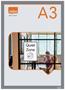Poster board, wall, A3, plastic frame, 2 pcs, NOBO, silver