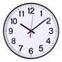 Wall clock, 34 cm, DONAU, black frame