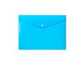Document holder bag, A4, PP, snap, PANTA PLAST, neon blue