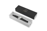 Fountain pen, silver colour clip, matte black barrel, PARKER 