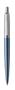 Ballpoint pen, 0.7 mm, silver colour clip, Waterloo blue body, PARKER "Royal Jotter," blue