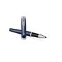 Roller pen, 0,5 mm, silver clip, blue pen, PAEKER 
