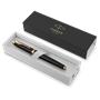 Fountain pen, gold colour clip, engraved black body, PARKER, "ROYAL IM Premium"