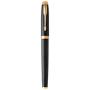 Fountain pen, gold colour clip, engraved black body, PARKER, 