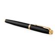 Fountain pen, gold colour clip, engraved black body, PARKER, 