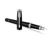 Fountain pen, silver colour clip, matte black barrel, PARKER 