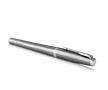 Fountain pen, silver colour clip, polished stainless steel barrel, PARKER 