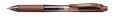 Gel pen, 0,35 mm, cap, PENTEL "EnerGelX BL107", brown