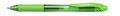 Gel pen, 0,35 mm, cap, PENTEL "EnerGelX BL107", light green