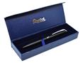 Gel pen, 0,35 mm, rotational, black barrel, PENTEL "EnerGel BL-2007" blue