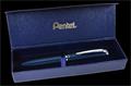 Gel pen, 0,35 mm, rotational, diplomatblue barrel, PENTEL "EnerGel BL-2007" blue