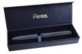 Gel pen, 0,35 mm, rotational, matt blue barrel, PENTEL "EnerGel BL-2507" blue