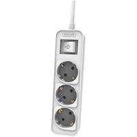 Extension lead, 3 sockets, 1,5 m cable, PHILIPS, white