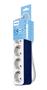 Extension lead, 4 sockets, 1,5 m cable, PHILIPS, white-blue
