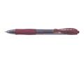 Gel pen, 0,32 mm, retractable, PILOT "G-2", bourdeaux