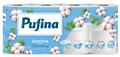 Toilet paper, 3 plies, small roll, 8 roll, PUFINA "Sensitive Aquabond", fragrance free