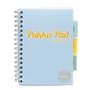 Wirebound notebook, A5, lined, 100 sheets, PUKKA PAD "Pastel project book", assorted colors