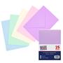 Envelope, C5, gummed, PUKKA PAD "Pastel", mixed colors