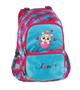Backpack, anatomic, PULSE "Anatomic Kitty Love", light blue-pink