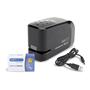 Stapler, 26/6, 15 sheets, with battery, USB charger, RAPESCO "626EL", black