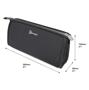 Pencil case with zipper, antibacterial, RAPESCO, black
