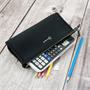 Pencil case with zipper, antibacterial, RAPESCO, black