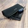 Pencil case with zipper, antibacterial, RAPESCO, black