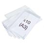 Document holder bag, A3, PP, snap, RAPESCO "Eco", transparent