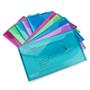 Document holder bag, DL, snaps, RAPESCO "Eco GRS Recycled", translucent assorted colors