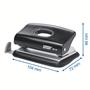 Two hole punch,  10 sheets, RAPID 