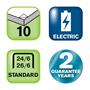Stapler, electronic, 24/6, 26/6, 10 sheets, RAPID 