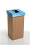 Waste separation bin, recycled, 20 l, RECOBIN "Mini", blue