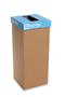 Waste separation bin, recycled, 50 l, Slovak, RECOBIN "Office", blue