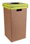 Waste separation bin, recycled, 50 l, RECOBIN "Office", black