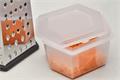 Kitchen grater, 6-sided, , with container, RESTO 