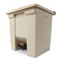 Pedal bin, plastic, 30 l, RUBBERMAID, beige