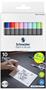 Brush pen set with flexible nib, SCHNEIDER "Paint-It 070", 10 different colours